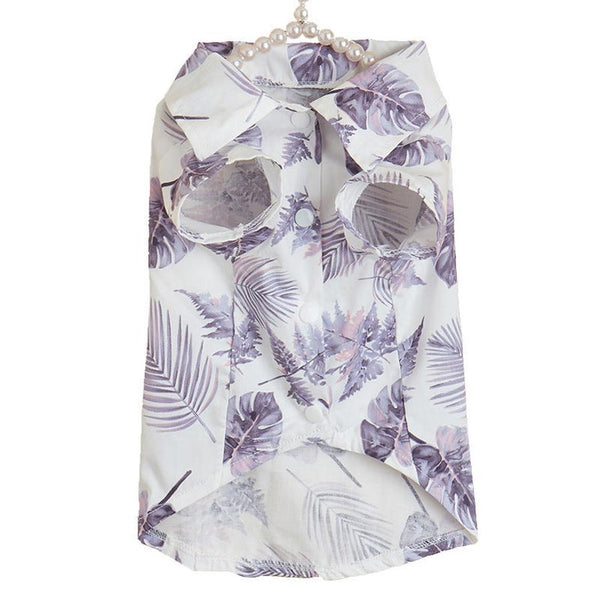 HKM-597267 Hawaiian Style Beach Shirt for Dogs - Polyester Summer Apparel