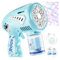 HKM-597331 Rechargeable 72-Hole Bubble Blaster with LED Lights for Kids