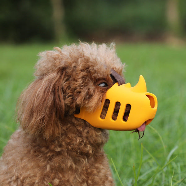 HKM-5974205 Silicone Anti-Bite Pet Muzzle for Medium and Large Dogs - Multiple Colors Available