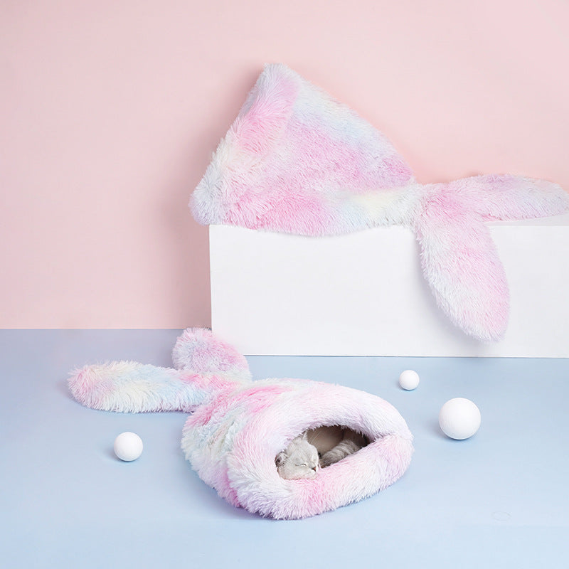 HKM-5974589 Mermaid Sleeping Bag Pet Bed for Cats and Small Dogs ¨C Winter Warmth and Comfort