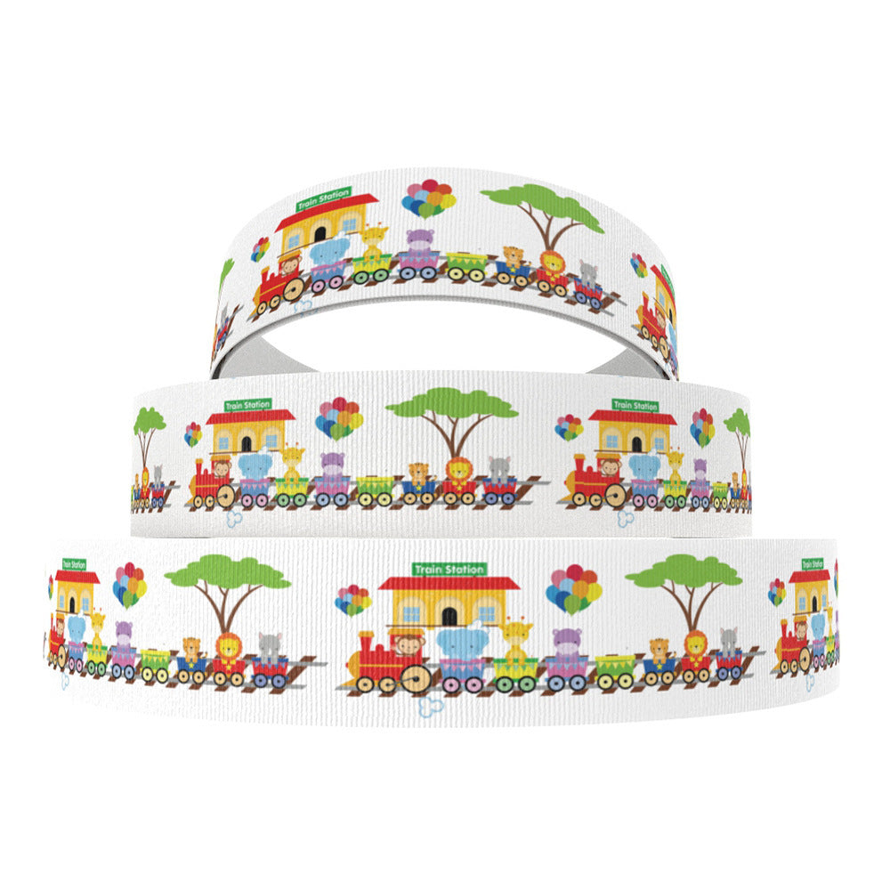 HKM-597459 Polyester Ribbed Ribbon for Clothing, Home Textiles, Toys, and Gift Packaging - 50 Yards Roll