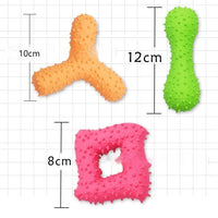 HKM-5975357 Pet Latex Toys Barbed Bone - Sound Toy for Effective Tooth Cleaning