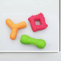HKM-5975357 Pet Latex Toys Barbed Bone - Sound Toy for Effective Tooth Cleaning
