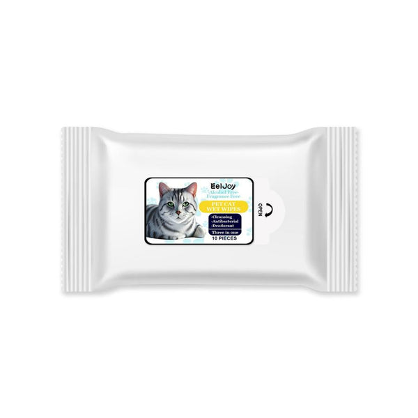 HKM-597587 Gentle Tear-Stain Remover Pet Wet Wipes - 10 Sheets for Easy Pet Cleaning
