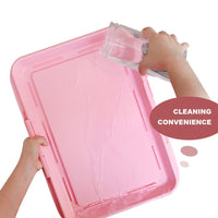 HKM-5975997 Dog Toilet Training Pad - Indoor Pet Urinal Inducer, Blue & Pink, Size 35x47x6cm