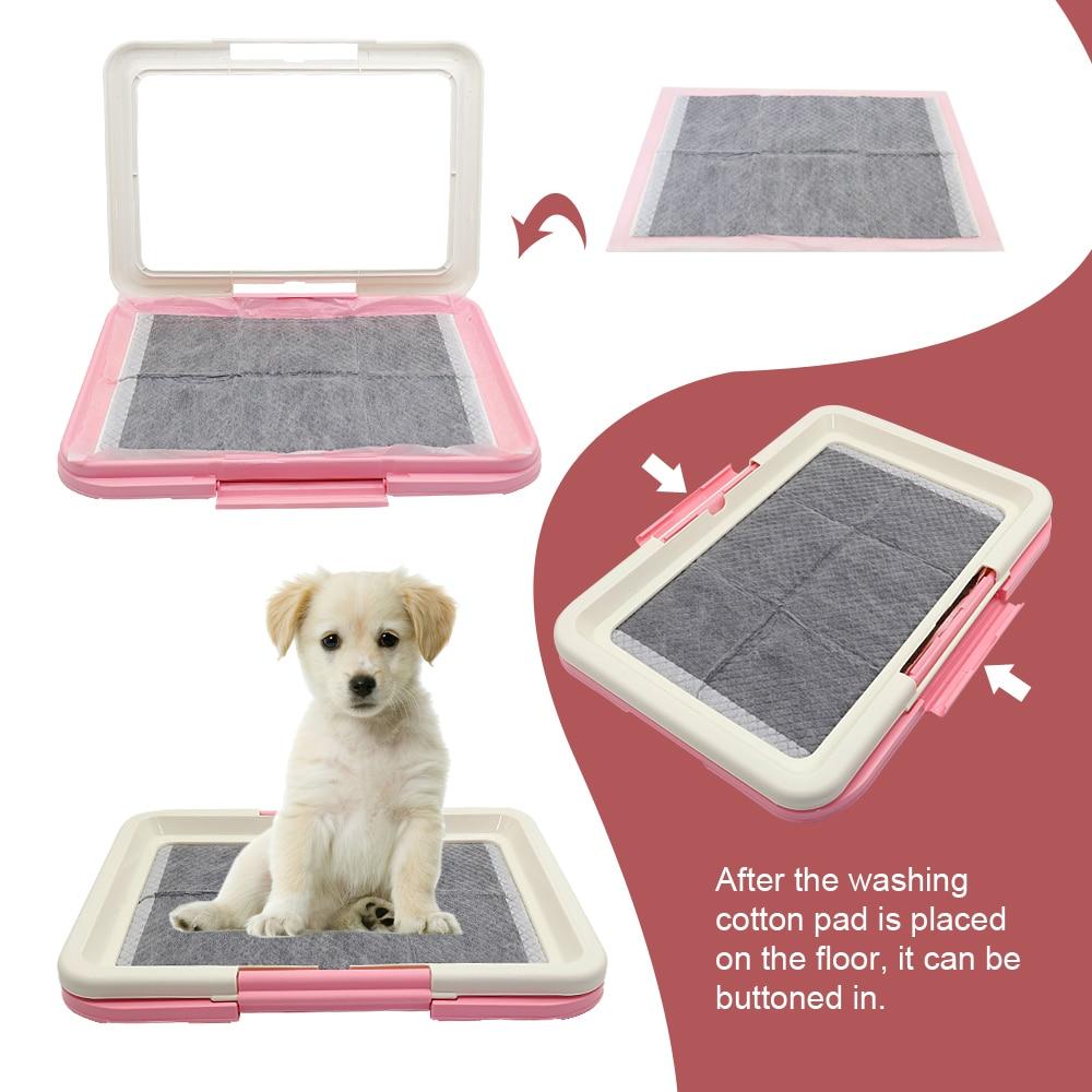 HKM-5975997 Dog Toilet Training Pad - Indoor Pet Urinal Inducer, Blue & Pink, Size 35x47x6cm