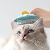 HKM-5976125 Stainless Steel Pet Hair Comb with One-Click Hair Removal and Massage Function