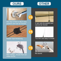 HKM-5977789 Retractable Interactive Feather Teaser Toy for Indoor Cats and Kittens - Safe and Durable Exercise Toy