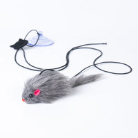 HKM-5977789 Retractable Interactive Feather Teaser Toy for Indoor Cats and Kittens - Safe and Durable Exercise Toy