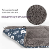 HKM-5978941 Foldable Outdoor Pet Bed with Removable Mat and Roof for Small to Medium Dogs