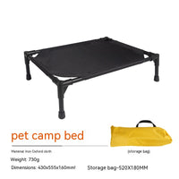 HKM-5978941 Foldable Outdoor Pet Bed with Removable Mat and Roof for Small to Medium Dogs