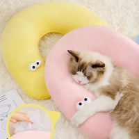 HKM-5979965 Cat Eye Pillow Pet Neck Support Pillow for Dogs and Cats - Ideal for All Seasons