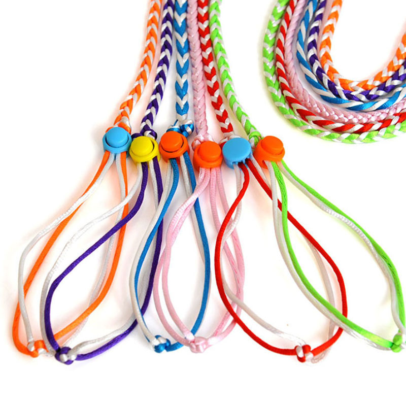 HKM-5980093 Hand Woven Nylon Hamster Pull Rope with Adjustable Chest Strap - 1.4m/2.0m Length