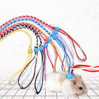 HKM-5980093 Hand Woven Nylon Hamster Pull Rope with Adjustable Chest Strap - 1.4m/2.0m Length