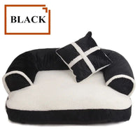 HKM-5980349 Classic England Style Soft Pet Bed for Small to Medium Dogs and Cats - Cozy Winter Sleeping Mat