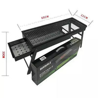 HKM-598035 Portable Folding Barbecue Grill for Outdoor Cooking - Mini Charcoal Stove
