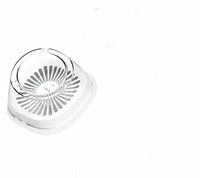 HKM-5980477 Elevated Cat Drinking Bowl with Oblique Mouth Design, Dishwasher Safe, Modern Pet Feeder in White