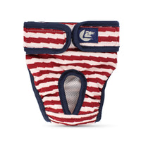 HKM-5980861 Pet Striped Comfort Pants for Dogs - Menstrual & Anti-Harassment Protection in Blue, Red, Brown