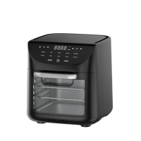 HKM-598099 Oil-Free 9L Air Fryer Oven with One-Touch Digital Controls and Presets for Cooking Chicken and French Fries