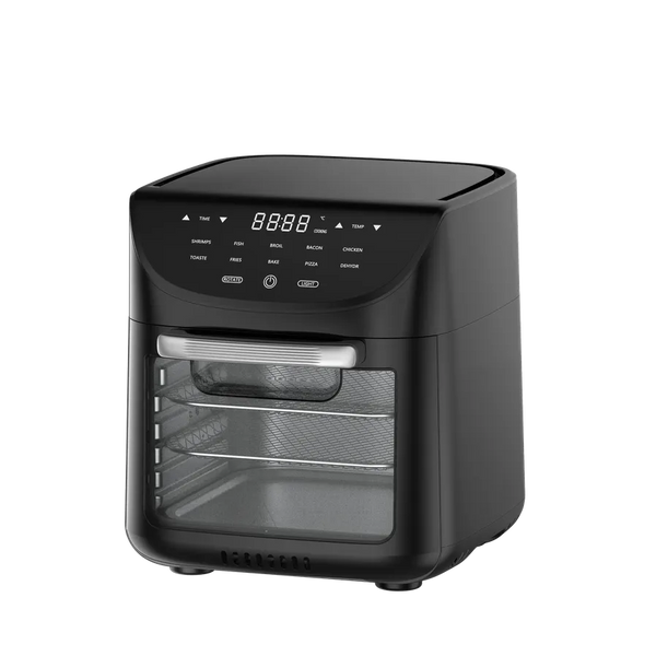 HKM-598099 Oil-Free 9L Air Fryer Oven with One-Touch Digital Controls and Presets for Cooking Chicken and French Fries