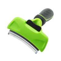HKM-5981885 Pet Arc Blade Comb for Cats and Dogs - Stainless Steel and ABS Grooming Brush for Effective Deshedding