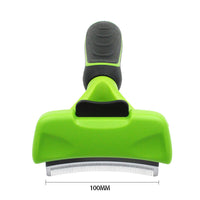 HKM-5981885 Pet Arc Blade Comb for Cats and Dogs - Stainless Steel and ABS Grooming Brush for Effective Deshedding