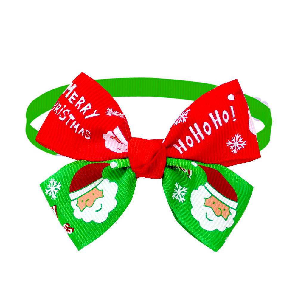 HKM-5982269 Cartoon Patterned Bowknot Bow Tie Collar for Dogs and Cats in Ribbed Material
