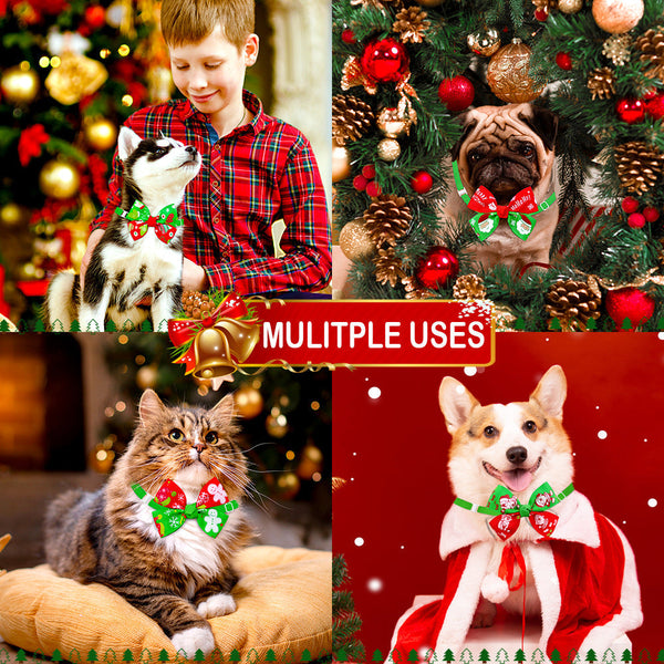 HKM-5982269 Cartoon Patterned Bowknot Bow Tie Collar for Dogs and Cats in Ribbed Material
