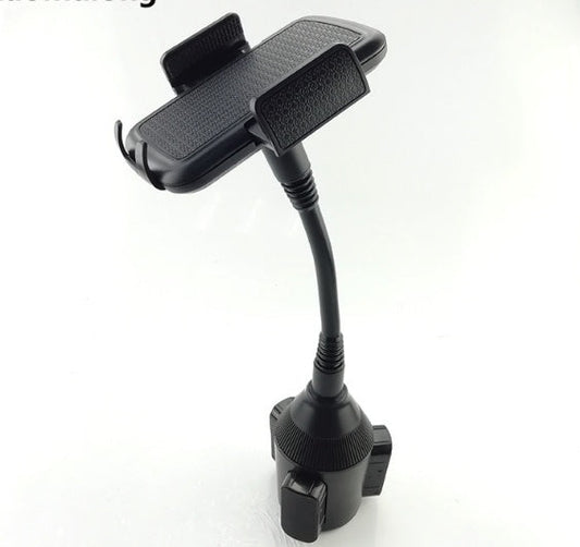 HKM-598227 360° Rotating Car Cup Holder and Mobile Phone Holder Model 090-080B, Adjustable & Durable with Foam Protection