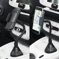 HKM-598227 360° Rotating Car Cup Holder and Mobile Phone Holder Model 090-080B, Adjustable & Durable with Foam Protection