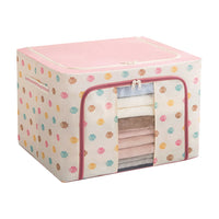 HKM-598419 Fabric Closet Organizer Storage Bin with Handle for Home and Office