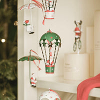 HKM-598483 Iron Christmas Tree Ornaments - Snowman, Reindeer, and Elderly Characters