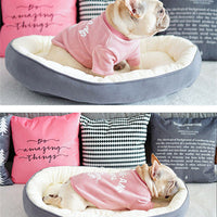 HKM-5986109 Reversible Dog Kennel Mat Made of Soft Cotton Cloth - Available in S and L Sizes