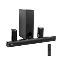 HKM-598675 2.1 Sound Bar Speaker with Subwoofer for Smart TV, Wireless Home Sound System, 4-in-1 Setup