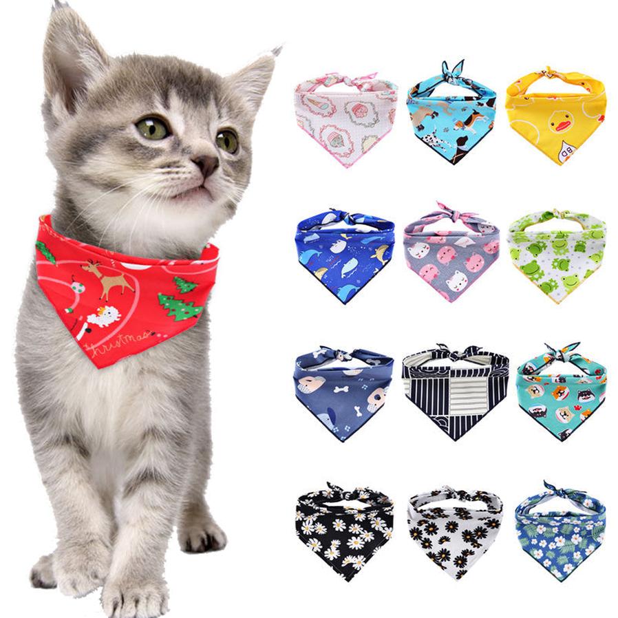 HKM-598739 Adjustable Cotton Dog Bandana - Soft Triangle Scarf for Small to Large Pets, Check Pattern, Perfect for All Seasons