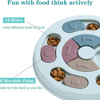 HKM-5987517 Interactive Dog Puzzle Feeder Toy for Mental Stimulation and Slow Eating - Size 28.5 x 25 x 4 cm