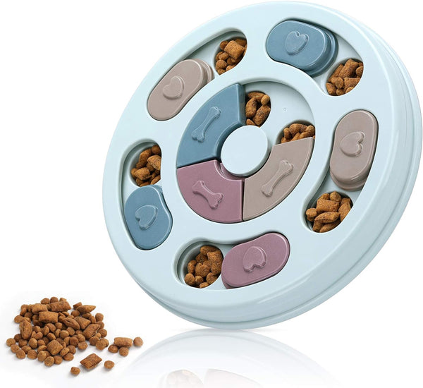 HKM-5987517 Interactive Dog Puzzle Feeder Toy for Mental Stimulation and Slow Eating - Size 28.5 x 25 x 4 cm
