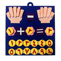 HKM-598803 Montessori Math Manipulatives and Felt Finger Numbers Counting Toy for Learning Activities
