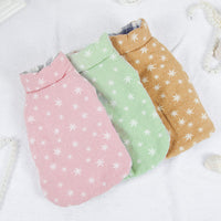 HKM-5988413 Reversible Cotton Vest for Dogs - Autumn & Winter Wear in Brown, Green, and Pink