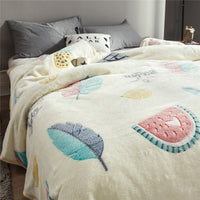 HKM-598995 Floral Polyester Summer Blanket - Multiple Sizes Available