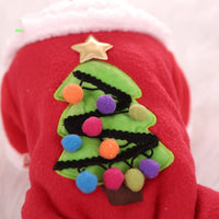 HKM-5991613 Cozy Fleece-Lined Cotton-Padded Coat for Cats and Dogs - Christmas Tree & Father-in-Law Designs