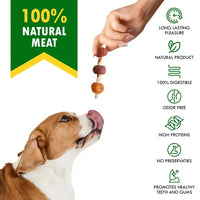 HKM-5991869 All-Natural Grain-Free Rawhide Chews with Duck and Chicken for Dogs - Dental Care Treats for All Breeds