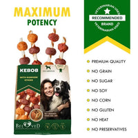 HKM-5991869 All-Natural Grain-Free Rawhide Chews with Duck and Chicken for Dogs - Dental Care Treats for All Breeds