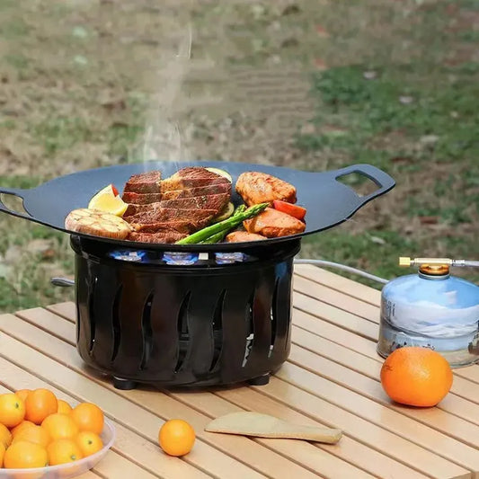 HKM-599187 Outdoor Seven Burner Gas Stove for Camping and Hiking