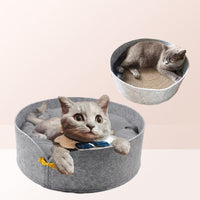 HKM-5991997 Corrugated Cat Scratcher with Removable Washable Claw Sharpener and Soft Cotton Pad