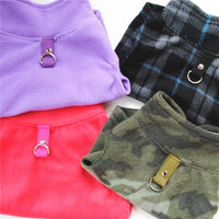 HKM-5992381 Fleece Sweater for Dogs with Traction Buckle ¨C Fall Winter Apparel