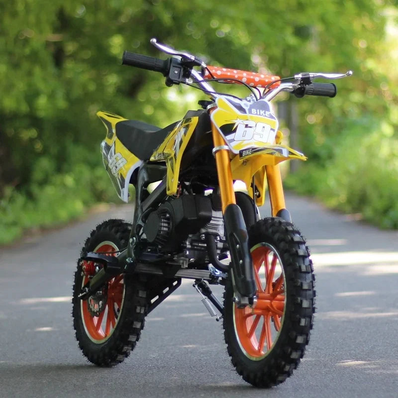 HKM-599251 50cc 2-Wheel Gas Minibike for Kids with Pull Start and Automatic Transmission