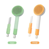 HKM-5993277 2-in-1 Grooming Brush for Long-Haired Cats and Dogs, De-Shedding Tool with Easy Hair Removal and Washable Design
