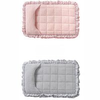 HKM-5993661 Lace Mattress for Dogs in Fall Cherry Powder & Misty Gray - Available in Multiple Sizes