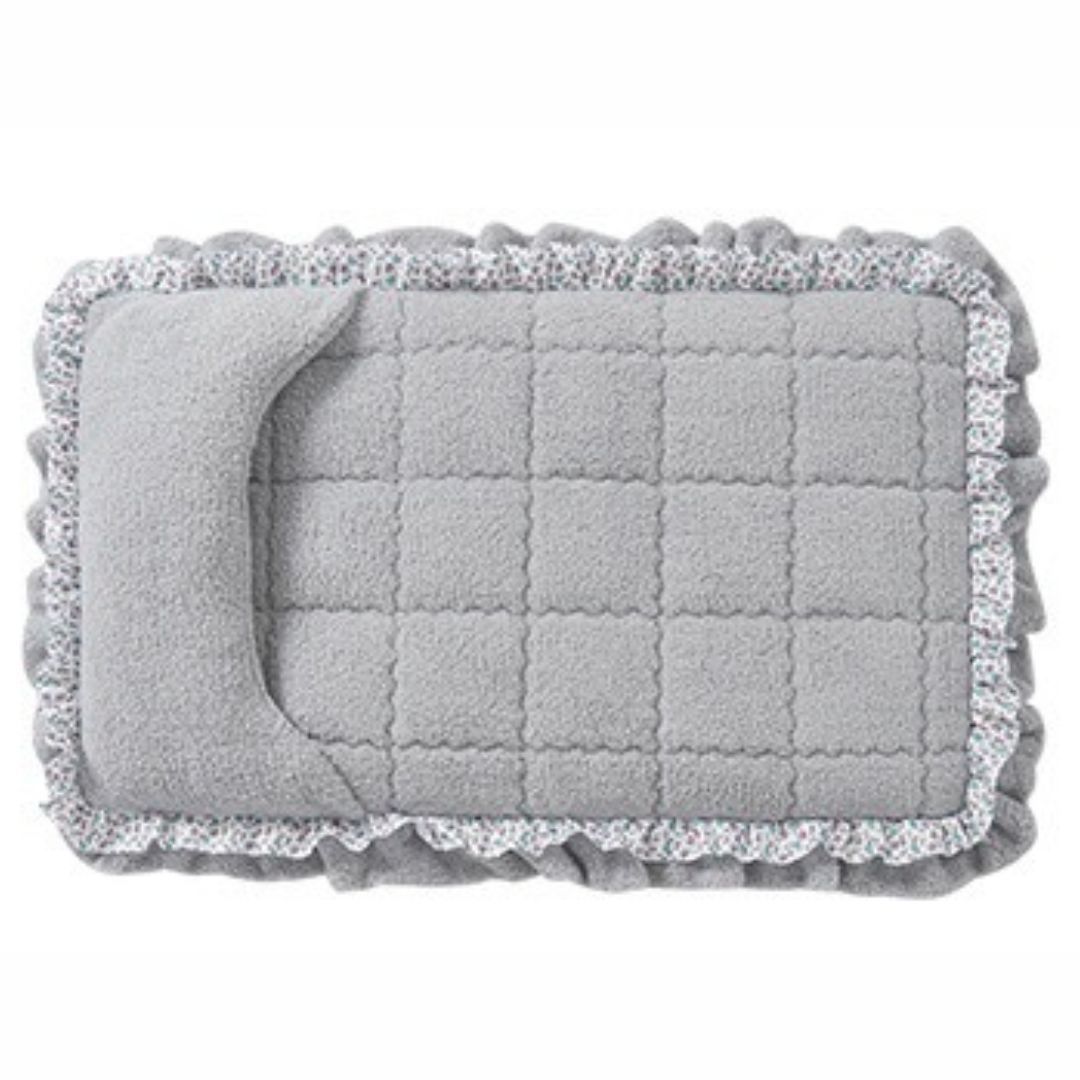 HKM-5993661 Lace Mattress for Dogs in Fall Cherry Powder & Misty Gray - Available in Multiple Sizes